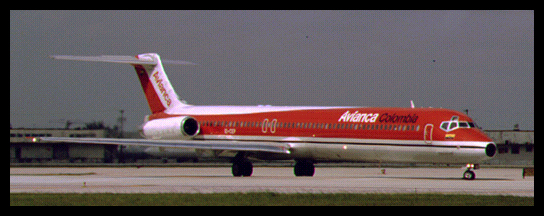 Avianca jet airline sitting on
              tarmac