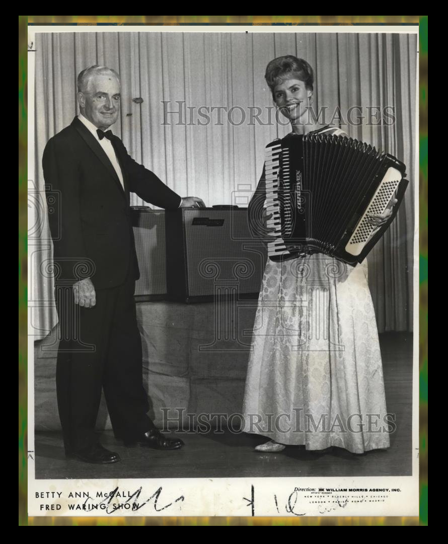 Fred Waring and Betty Ann McCall in a promo photo