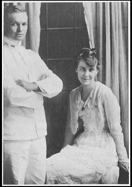 Ike and Mamie's wedding day in
            Denver 1916