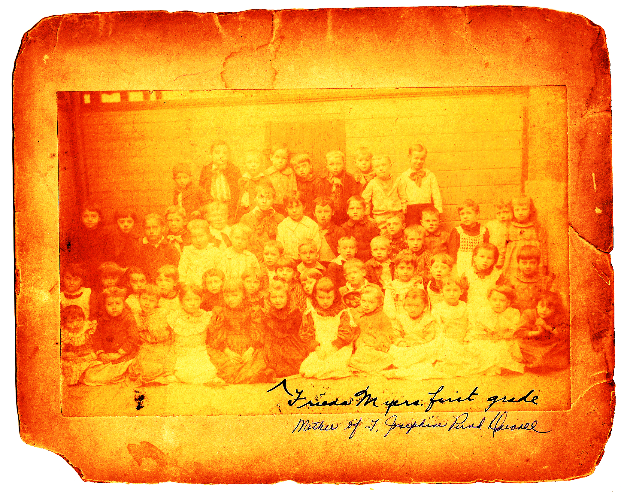 Frieda Myers' 1889 Philadelphia 1st grade
                class